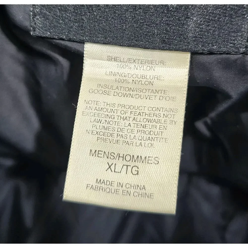 The North Face Jacket Mens 2XL Black Green Goose Down 700 FP Vtg Y2K Coat Nuptse